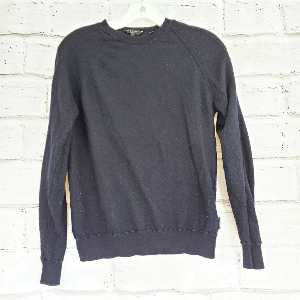 Ted Baker London Crewneck Black Sweater